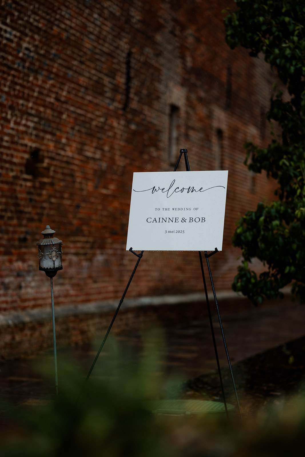 bob & cainne welkomstbord